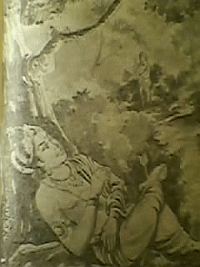 Krishna, at His last moment.